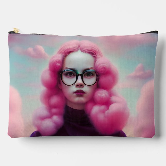 Seriös rosa Haare Zubehörtasche (Vorderseite)