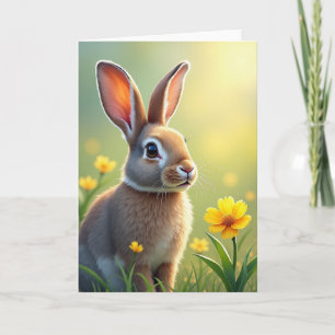 Seriöse Kaninchen-Geburtstagskarte Karte