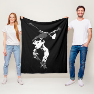 Seriöse Luft - Skateboarder Fleecedecke