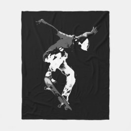 Seriöse Luft - Skateboarder Fleecedecke