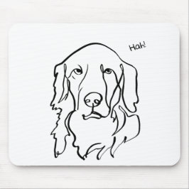 Seriöse Seite des Goldenen Retrievers: Personalisi Mousepad