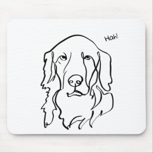 Seriöse Seite des Goldenen Retrievers: Personalisi Mousepad