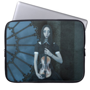 Seriöse surreale Kunst des Viktorianischen Gothic- Laptopschutzhülle