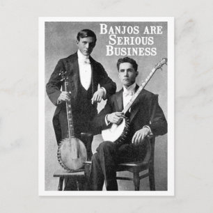 Seriöse Visitenkarte Postkarte