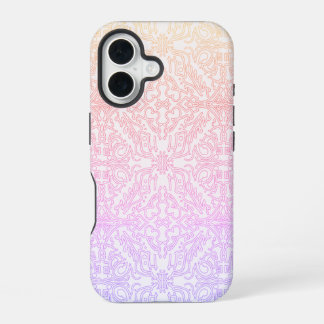 Seriöses Lavendel- und Minz-Mandala-Geometrie-Kach iPhone 16 Hülle