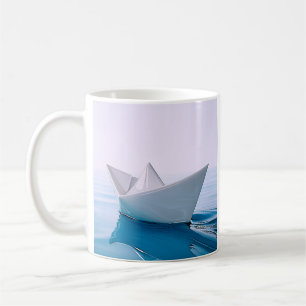 Seriöses Papierboot Kaffeetasse