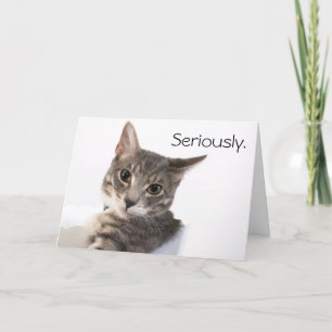 Serious Buster Birthday Karte