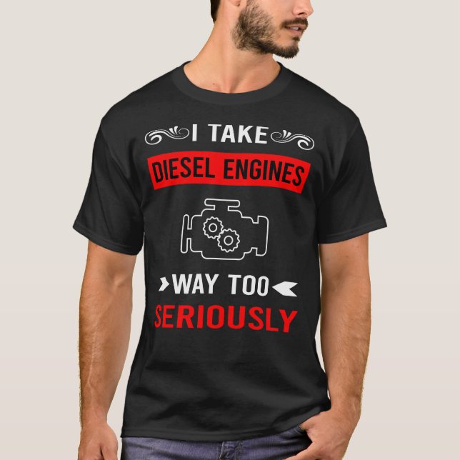 Serious Diesel-Motor T-Shirt (Vorderseite)