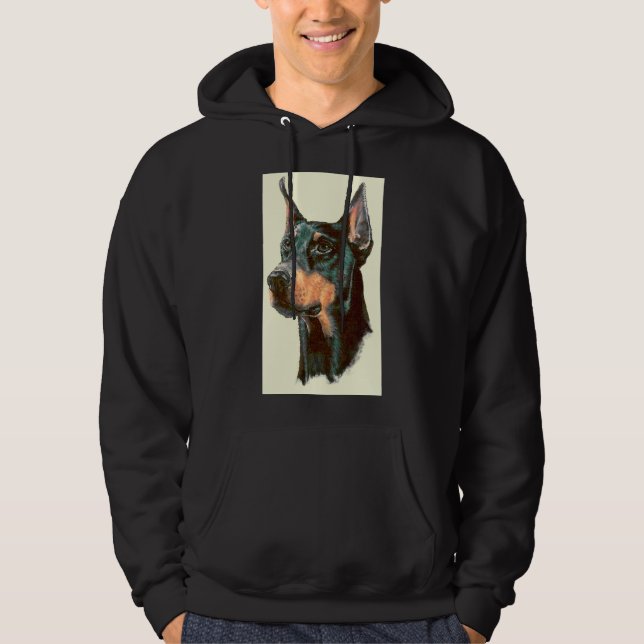 Serious Doberman 49 Hoodie (Vorderseite)