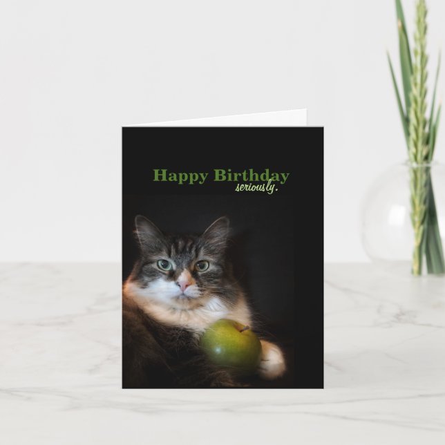 Serious Funny Birthday Wwünschcard Karte (Vorderseite)