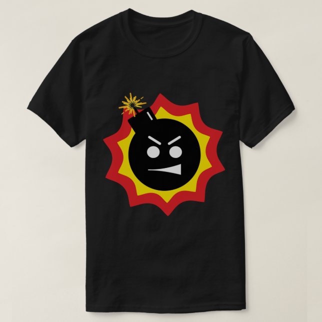 Serious Sam Kurz Fuse Bomb Logo Classic T - Shirt (Design vorne)