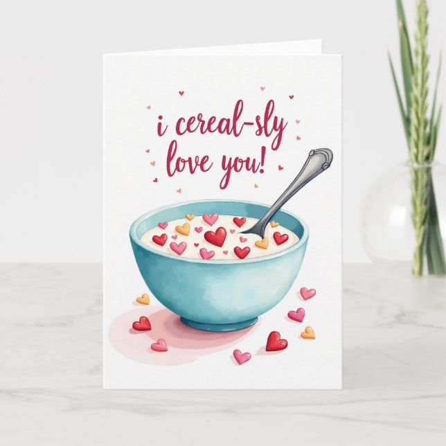 Seriously Cereal Love Card Karte (Vorderseite)