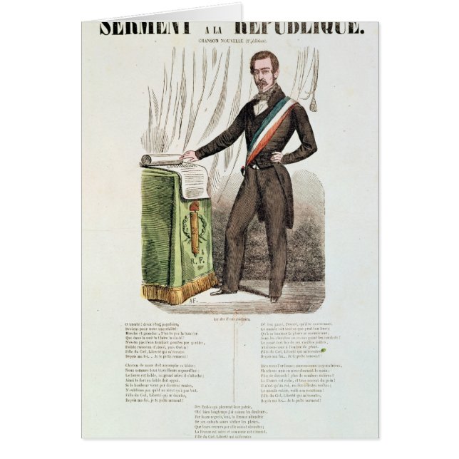 Serment a la Republique", (Vorne)