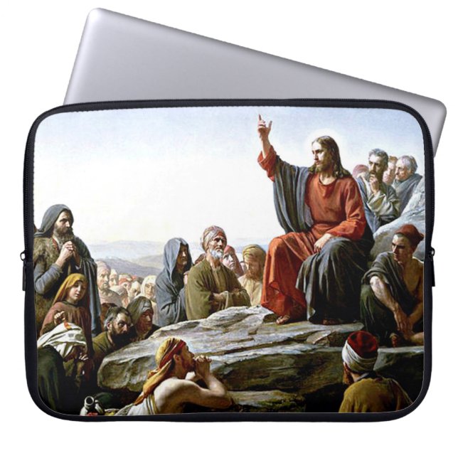 Sermon auf dem Berg - Gemälde von Carl Bloch Laptopschutzhülle (Vorderseite)