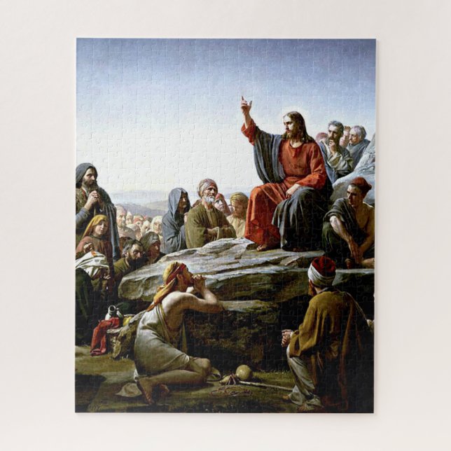 Sermon auf dem Berg - Gemälde von Carl Bloch Puzzle (Vertikal)