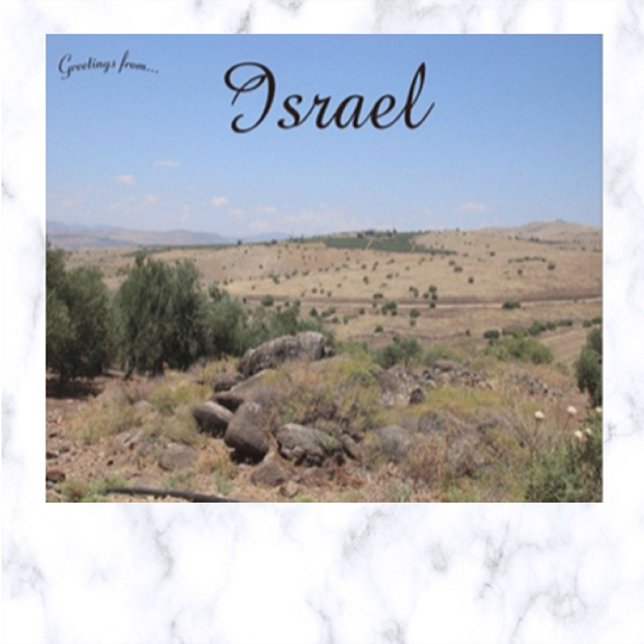 Sermon auf dem Berg in der Nähe von Galiläa Postkarte (Von Creator hochgeladen)