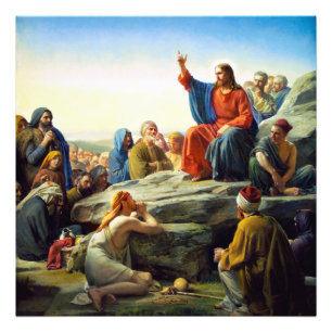 Sermon auf dem Berg von Carl Bloch Fotodruck