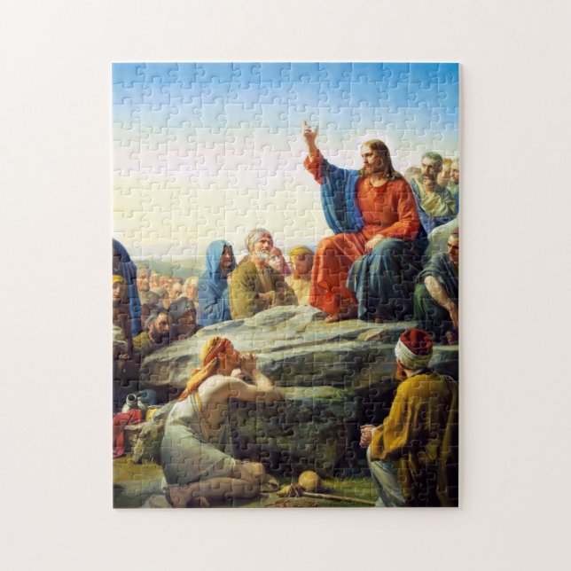 Sermon auf dem Berg von Carl Bloch Puzzle (Vertikal)