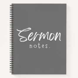 Sermon Notes SpiralNotebook Notizbuch