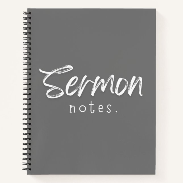 Sermon Notes SpiralNotebook Notizbuch (Vorderseite)