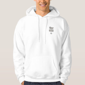 Seröse Schwarze Tintenrose Hoodie