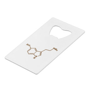 Serotonin Molekulare Chemische Formel Geldbeutel Flaschenöffner