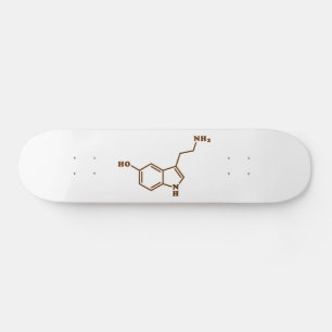 Serotonin Molekulare Chemische Formel Skateboard