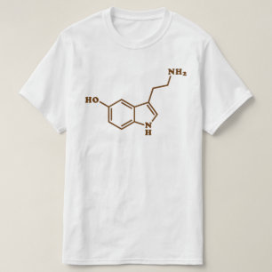 Serotonin Molekulare Chemische Formel T-Shirt