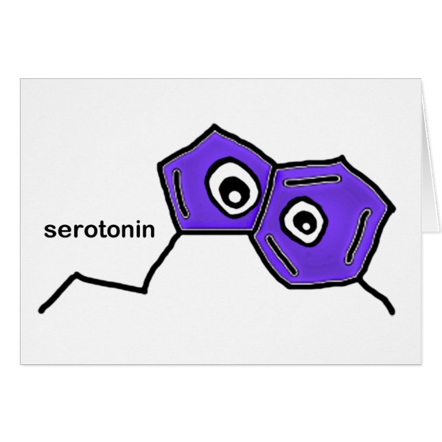 Serotonin Neurotransmitter (Vorderseite (Horizontal))