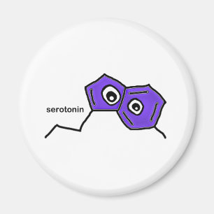 Serotonin Neurotransmitter Magnet