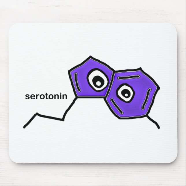 Serotonin Neurotransmitter Mousepad (Vorne)