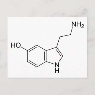 Serotonin Postkarte