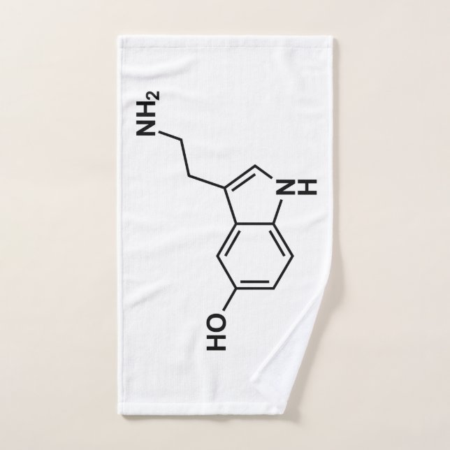 Serotonin-Symbol für chemische Formel Handtuch (Handtuch)