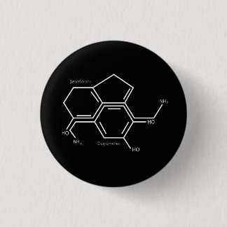 Serotonin und Dopamin-T - Shirt Button