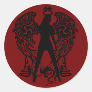 Serpent Angel Stickers