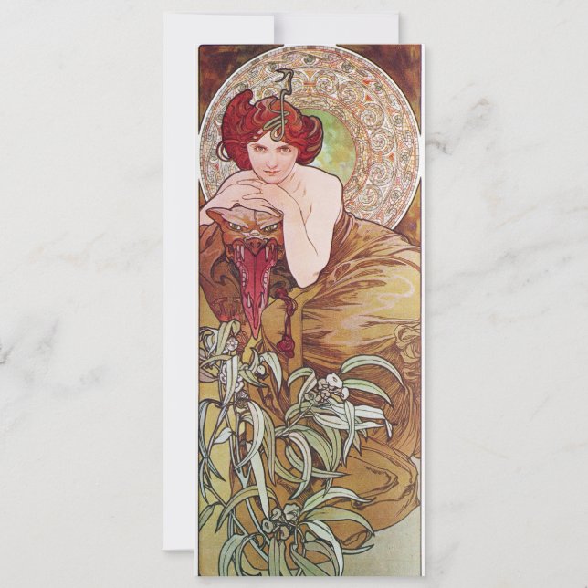 Serpent Art Nouveau Einladung (Vorderseite)