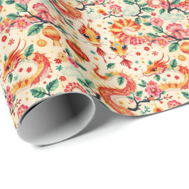 Serpent Dreams Chiness neues Jahr Geschenkpapier