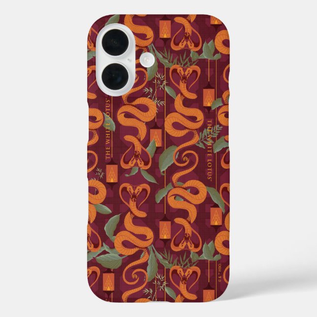 Serpent Luxe Muster - Der weiße Lotus Case-Mate iPhone Hülle (Rückseite)