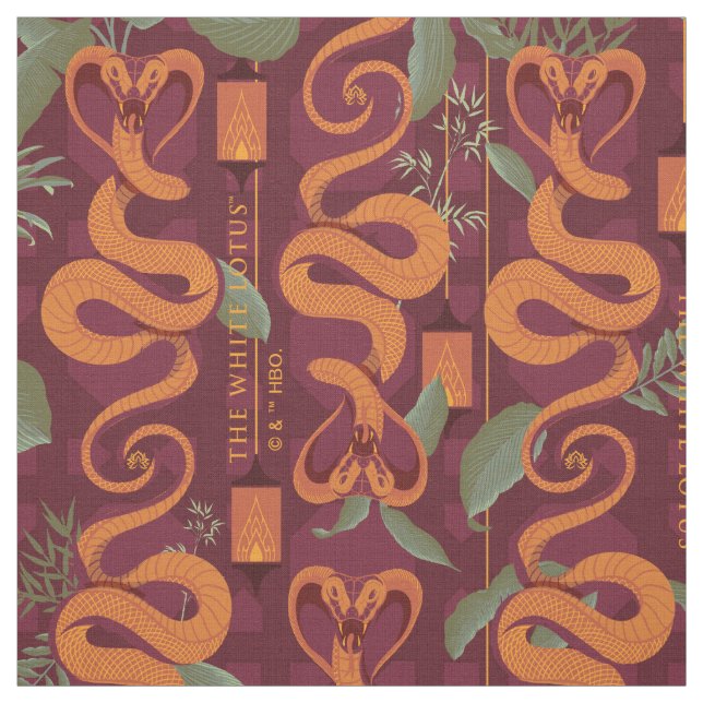 Serpent Luxe Muster - Der weiße Lotus Stoff (Muster)