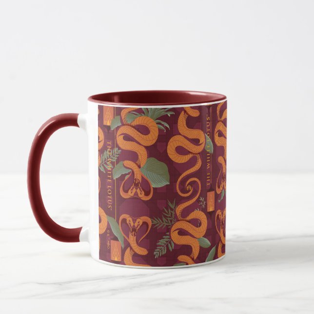 Serpent Luxe Muster - Der weiße Lotus Tasse (Links)