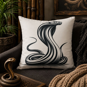 Serpentine Comfort: Kobra-förmiges Kissen für Exot