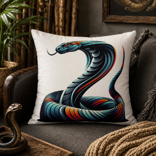 Serpentine Comfort: Kobra-förmiges Kissen für Exot