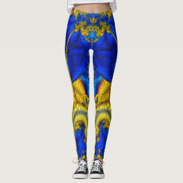 Serpentine Sapphire Blue Avatar Leggings