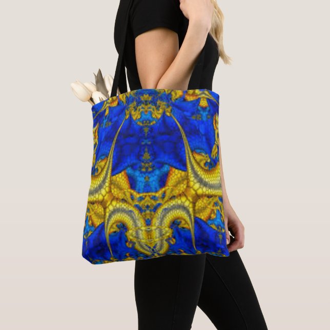 Serpentine Sapphire Blue Avatar Tote Bag (Von Nahem)