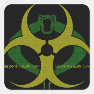Serpentors Lager-giftiges Kobra-Aufkleber-Blatt Quadratischer Aufkleber