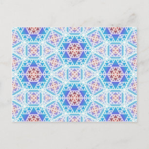 Serpienski Clockwork Las any Color Postcard Postkarte