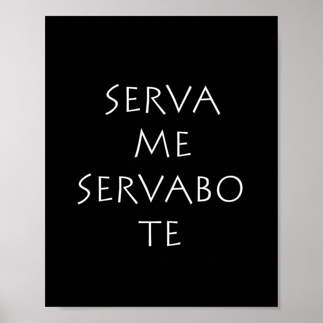 Serva me servabo te poster (Vorne)