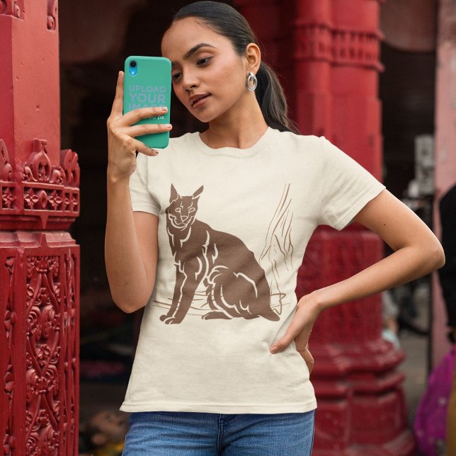 Serval Elegante Frauen T-Shirt (Von Creator hochgeladen)