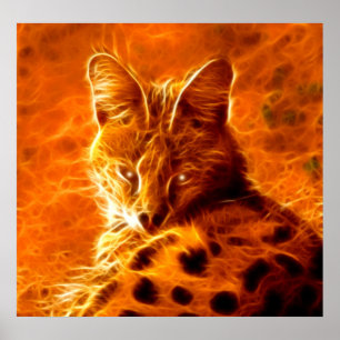 *Serval* Wild Spirit Kat Poster Print