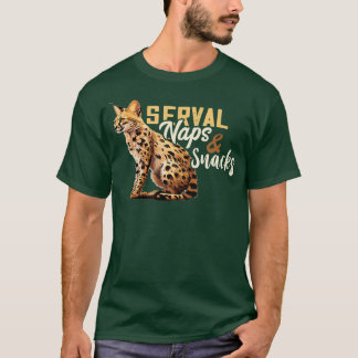 Servale Nickerchen und Snacks Wilde Katze Serval K T-Shirt